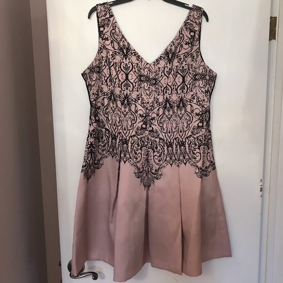 Pinky Nude A-Line Party Dress - Picture 1 of 4
